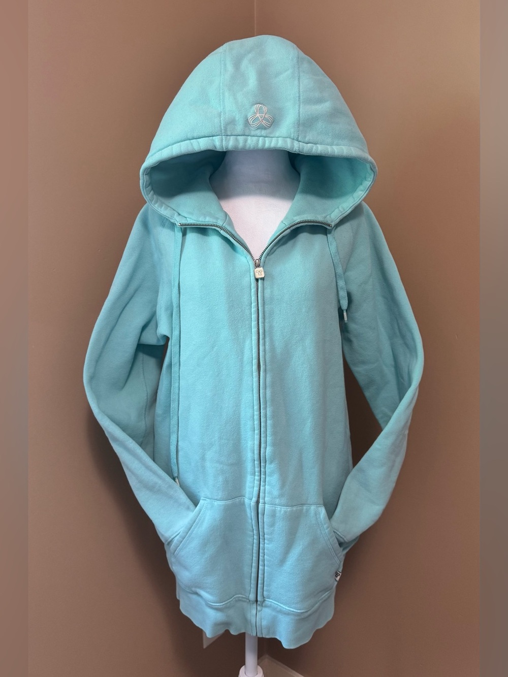 TNA Light Blue Zip Hoodie As is